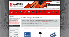 Desktop Screenshot of jedlickamusic.cz
